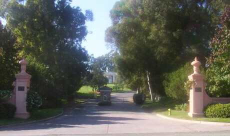 Entrance to Oprah Winfrey's Estate